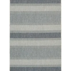Kirklands Home Blue Elletta Indoor/Outdoor Area Rug, 7x9 Gray Online