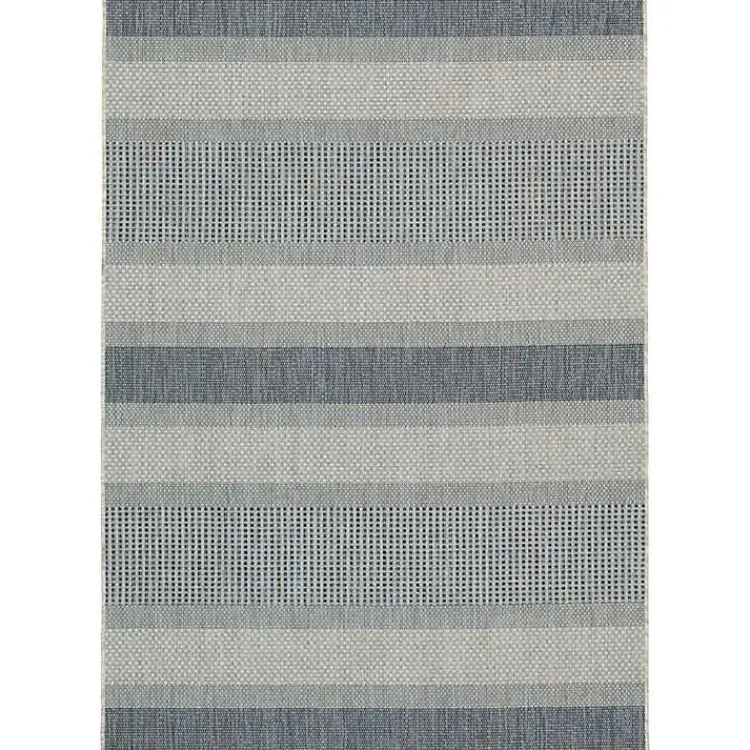 Kirklands Home Blue Elletta Indoor/Outdoor Area Rug, 7x9 Gray Online