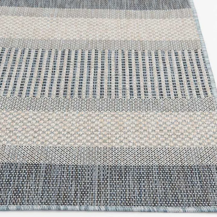 Kirklands Home Blue Elletta Indoor/Outdoor Area Rug, 7x9 Gray Online