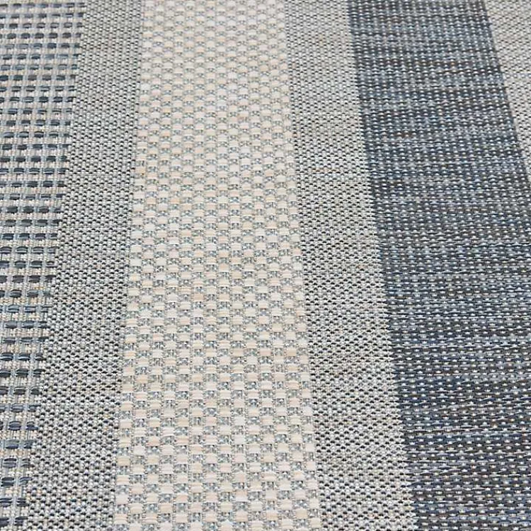 Kirklands Home Blue Elletta Indoor/Outdoor Area Rug, 7x9 Gray Online