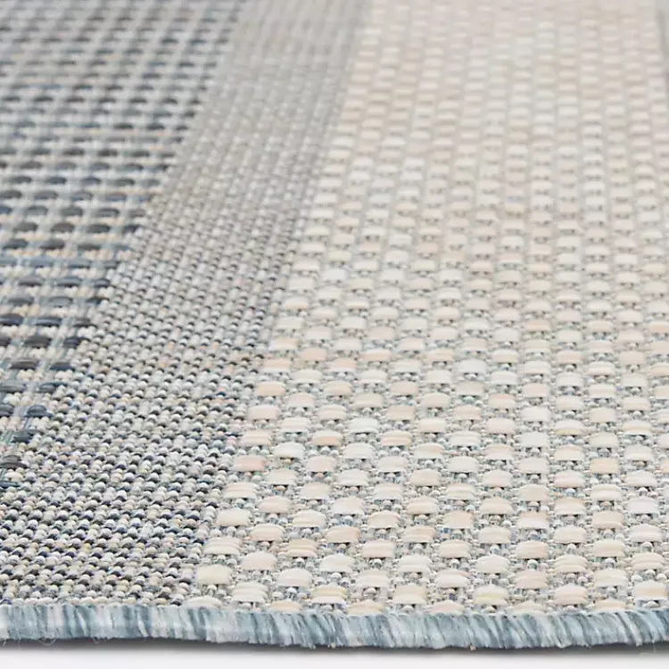 Kirklands Home Blue Elletta Indoor/Outdoor Area Rug, 7x9 Gray Online