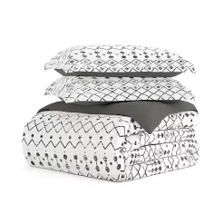 Kirklands Home Gray Bohemian 3-pc. King Duvet Cover Set Hot