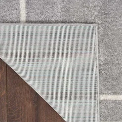 Kirklands Home Bordered Indoor/Outdoor Area Rug, 8x10 Gray Hot