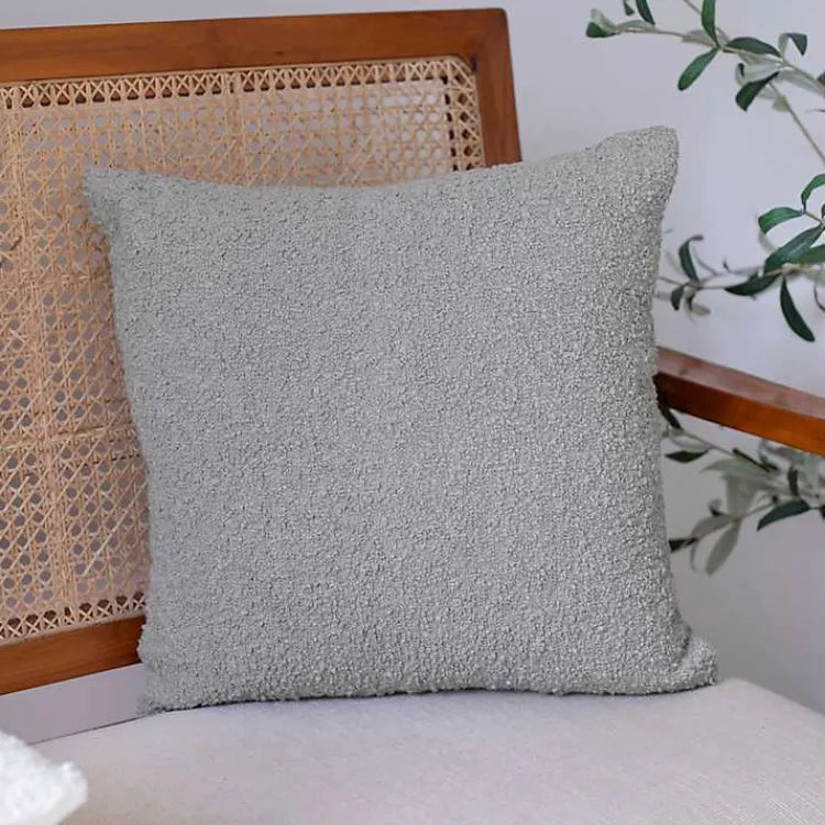 Pillows>Kirklands Home Boucle Handwoven Pillow Gray