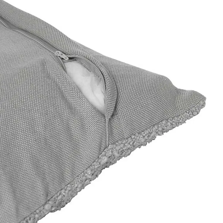 Pillows>Kirklands Home Boucle Handwoven Pillow Gray