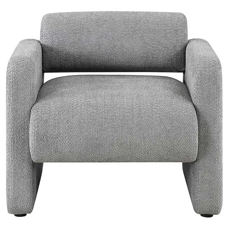 Kirklands Home Boucle Modern Accent Chair Gray Sale