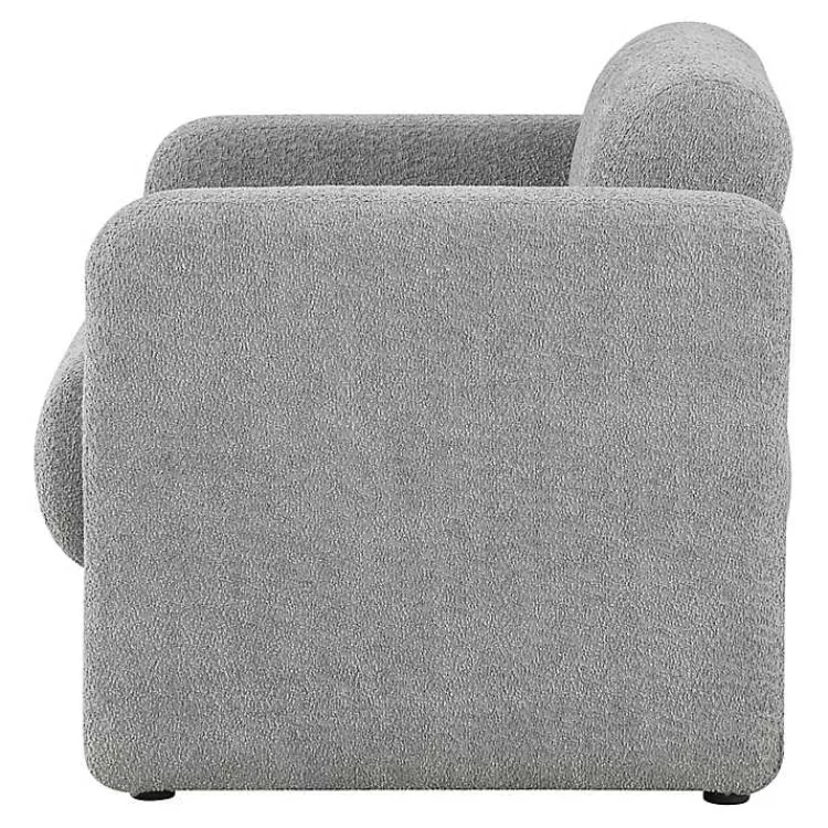 Kirklands Home Boucle Modern Accent Chair Gray Sale