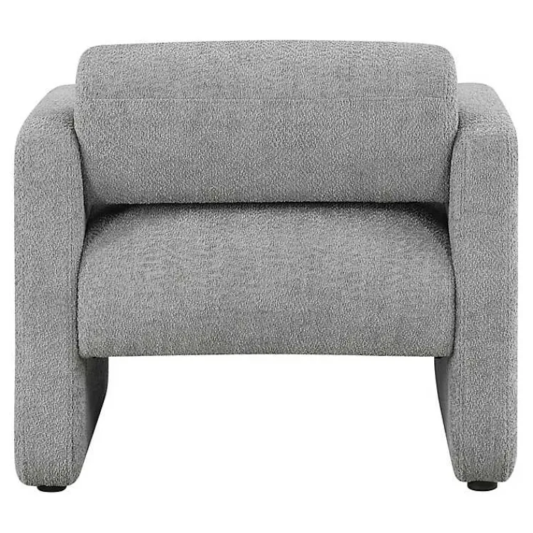 Kirklands Home Boucle Modern Accent Chair Gray Sale