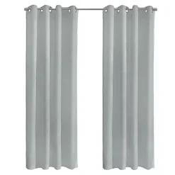 Kirklands Home Boucle Sheer Single Curtain Panel, 63 in. Gray Best