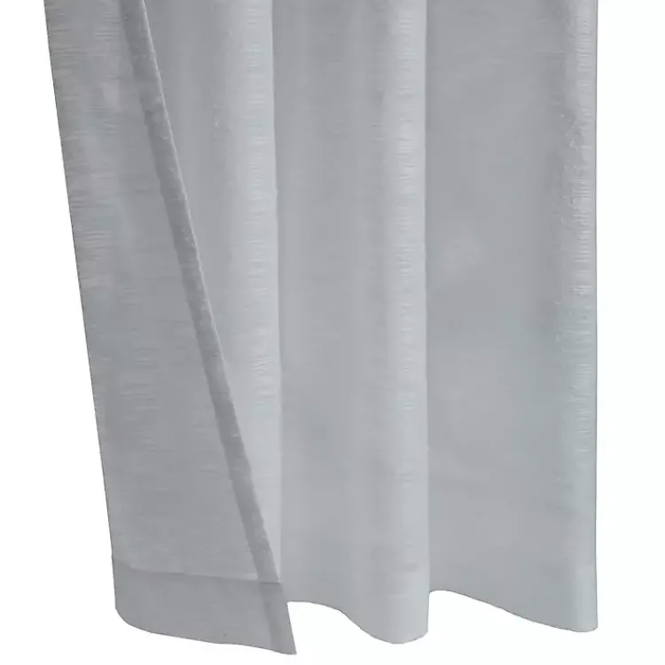 Kirklands Home Boucle Sheer Single Curtain Panel, 95 in. Gray Best
