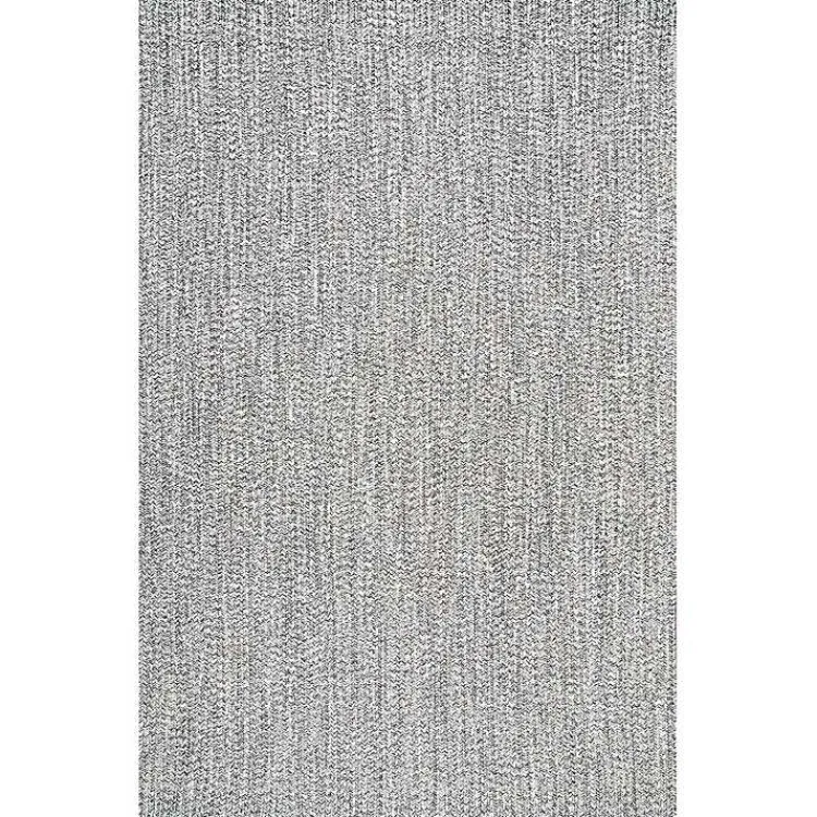Kirklands Home Braided Area Rug with Tassels, 10x14 Gray Online