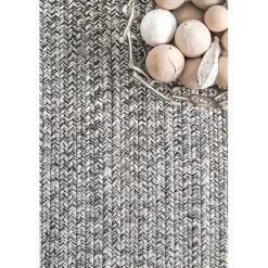 Kirklands Home Braided Area Rug with Tassels, 10x14 Gray Online