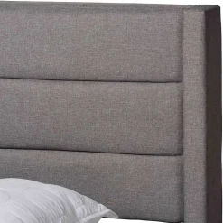 Kirklands Home Braylon Upholstered 3-Drawer Full Bed Gray Best