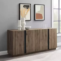 Kirklands Home Gray Brown Modern 2-Door Sideboard Hot