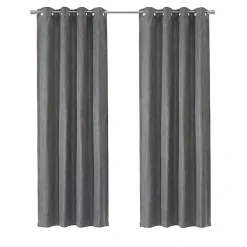 Kirklands Home Bryson Textured Curtain Panel, 108 in. Gray