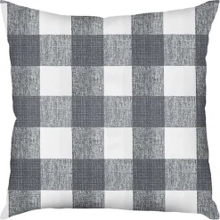 Kirklands Home Gray Buffalo Check Outdoor Pillow, 22 in. Sale