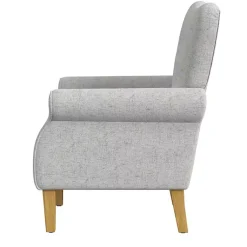 Kirklands Home Button-Tufted Rolled Arm Accent Chair Gray Best