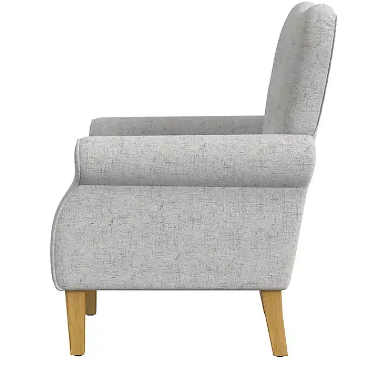 Kirklands Home Button-Tufted Rolled Arm Accent Chair Gray Best