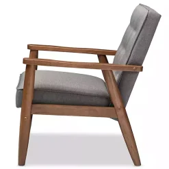 Kirklands Home Button-Tufted Sawyer Accent Chair Gray Hot
