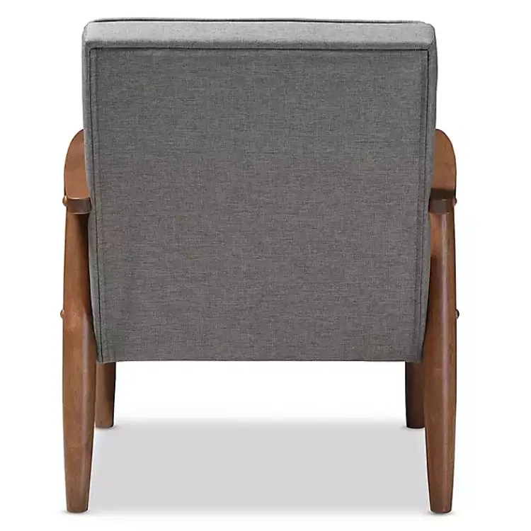 Kirklands Home Button-Tufted Sawyer Accent Chair Gray Hot