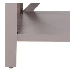 Kirklands Home Candice Cross Back Accent Table Gray Hot
