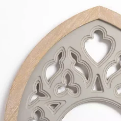 Kirklands Home Carved Wood Arch Wall Plaque Gray Sale