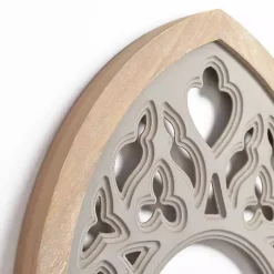 Kirklands Home Carved Wood Arch Wall Plaque Gray Sale