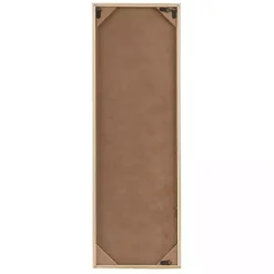 Kirklands Home Carved Wood Laurel Branches Panel Wall Plaque Gray Hot