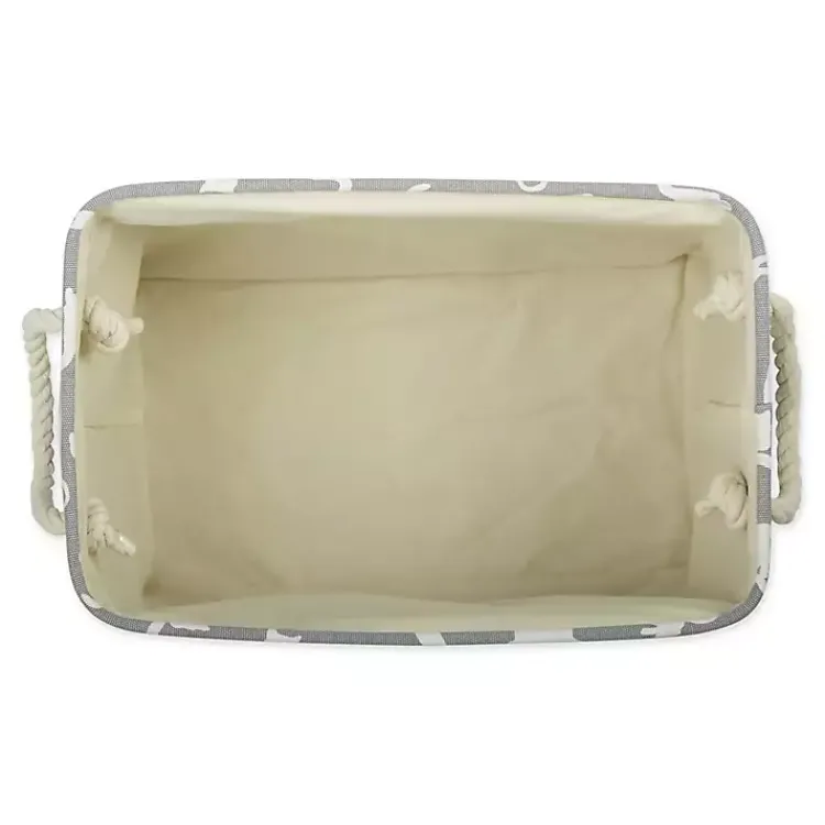 Baskets & Boxes>Kirklands Home Cats Meow Rectangular Storage Bin, 14 in. Gray