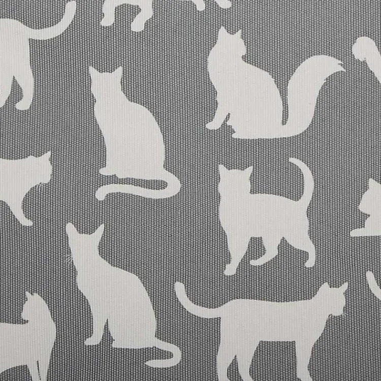 Baskets & Boxes>Kirklands Home Cats Meow Rectangular Storage Bin, 14 in. Gray