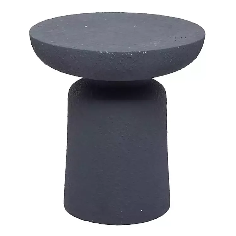 Kirklands Home Ceramic Round Top Garden Stool Gray Outlet