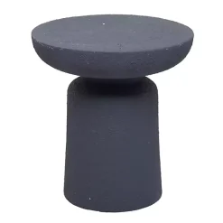 Kirklands Home Ceramic Round Top Garden Stool Gray Outlet