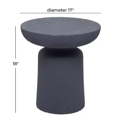 Kirklands Home Ceramic Round Top Garden Stool Gray Outlet