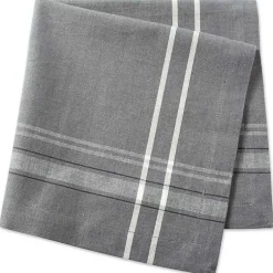 Kirklands Home Chambray French Stripe Napkins, Set of 6 Gray Clearance