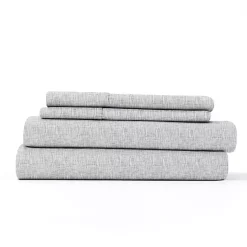 Kirklands Home Chambray 3-pc. Twin Sheet Set Gray Outlet