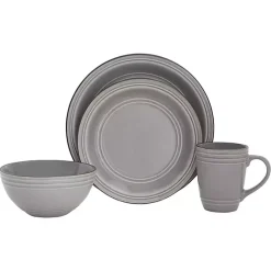 Kirklands Home Charisma 16-pc. Dinnerware Set Gray Discount