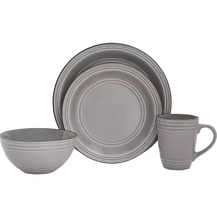 Kirklands Home Charisma 16-pc. Dinnerware Set Gray Discount