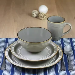 Kirklands Home Charisma 16-pc. Dinnerware Set Gray Discount