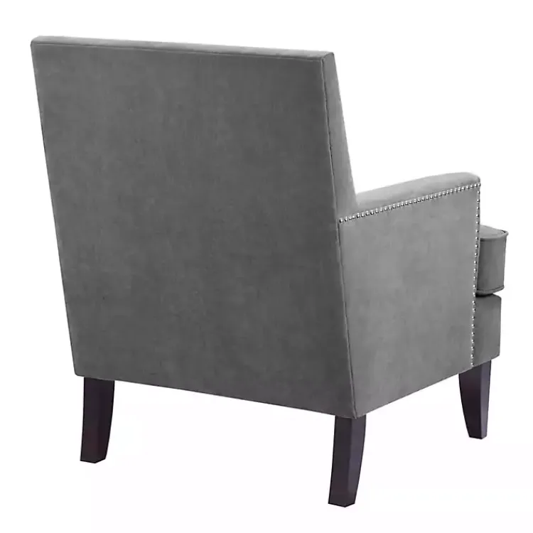 Kirklands Home Charlie Track Arm Club Accent Chair Gray Outlet