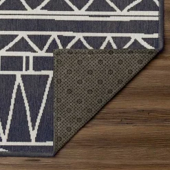 Kirklands Home Gray Chelsea Geometric Washable Runner, 2x7 Outlet