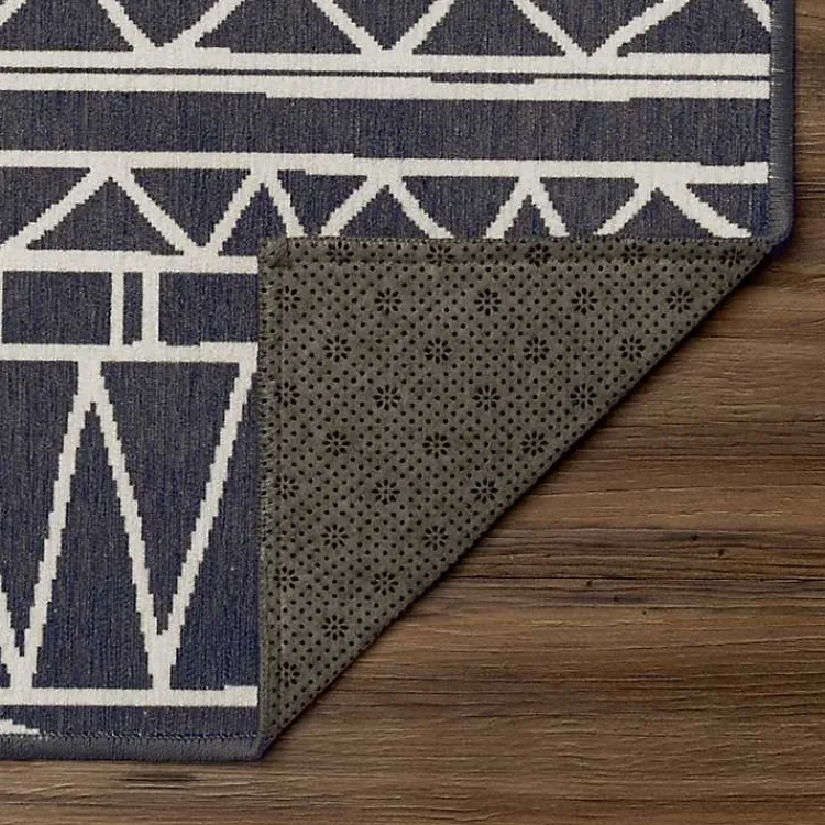 Kirklands Home Gray Chelsea Geometric Washable Area Rug, 3x5 Sale