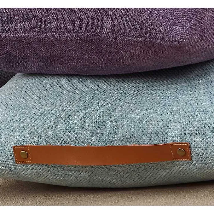 Pillows>Kirklands Home Chenille Handle Pillow Gray