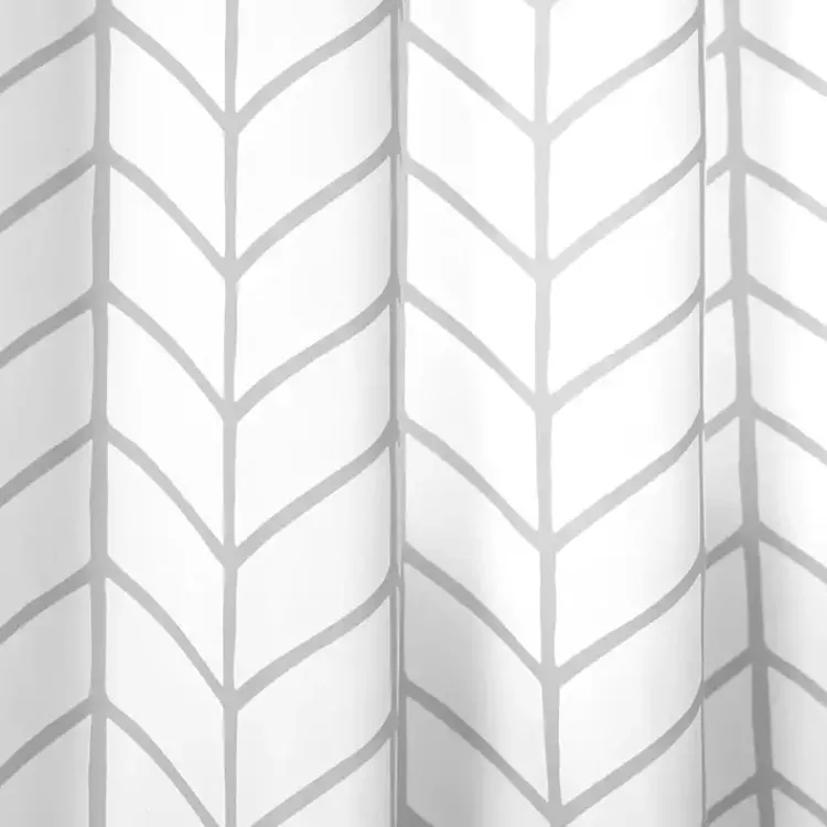 Kirklands Home Chevron 2-pc. Curtain Panel Set, 84 in. Gray Hot