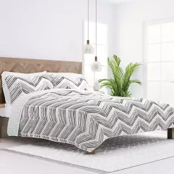 Kirklands Home Gray Chevron Reversible 2-pc. Twin Quilt Set Hot