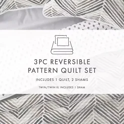 Kirklands Home Gray Chevron Reversible 2-pc. Twin Quilt Set Hot