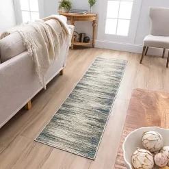 Kirklands Home Gray Claire Modern Runner, 2x8 Outlet