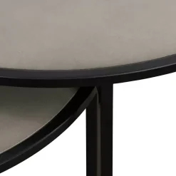 Kirklands Home Concrete Nesting Accent Tables, Set of 2 Gray Clearance