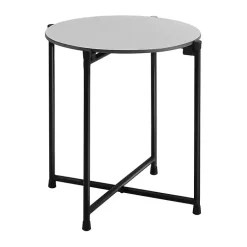 Kirklands Home Concrete Top Outdoor Cocktail Table Gray Hot