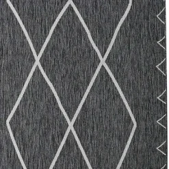 Kirklands Home Connected Diamond Outdoor Area Rug, 8x10 Gray