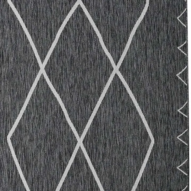 Kirklands Home Connected Diamond Outdoor Area Rug, 8x10 Gray